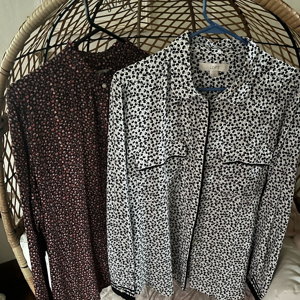 2 loft blouses Xl